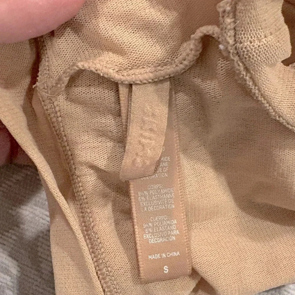 SKIMS Summer Mesh Bralette In Nude Women’s Size Small - Picture 4 of 5